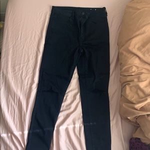 Black American Eagle High Waisted Skinny Jeans
